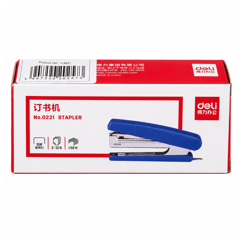 LEAN Blue Plastic Office Stapler Holds Up to 20 Sheets, 24/6 Staples – image 6