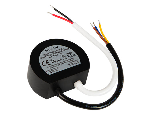 Blow 70-620# 12 V/0.83 A 10 W flush-mount switching power supply, black
