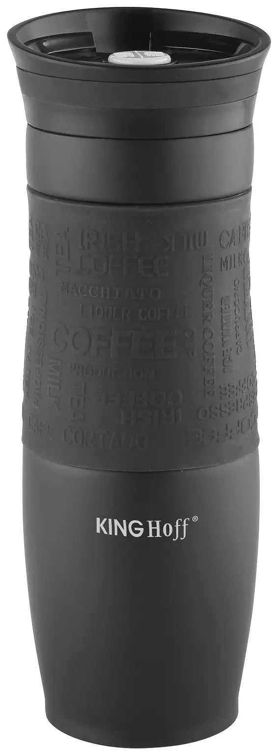 KINGHoff Thermal mugs, thermoses and bottles – Kinghoff Black 500-ml Insulated Mug