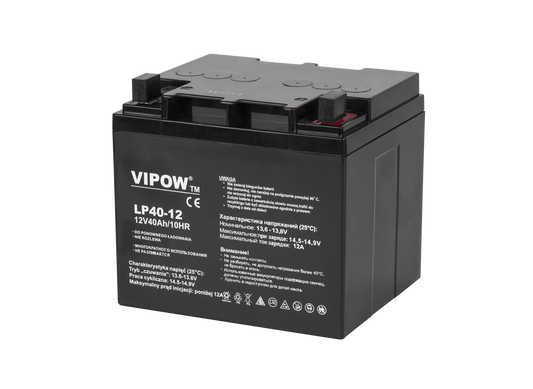 Vipow Gel batteries – VIPOW 12V 40Ah Gel Battery