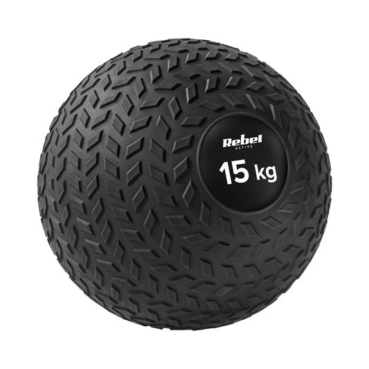 Rebel Small Slam Ball for Rehabilitation Exercises, 23 cm, 15 kg, REBEL ACTIVE