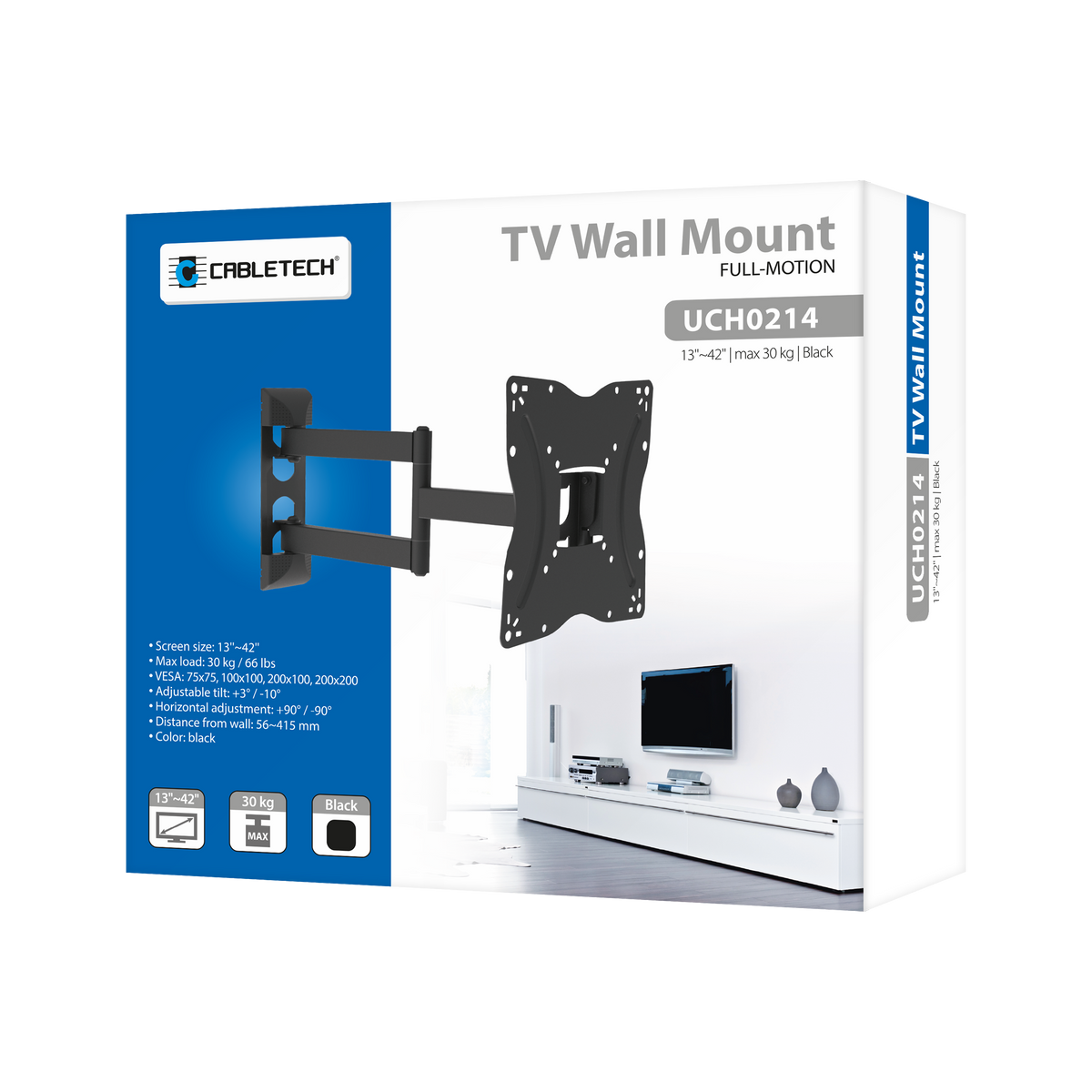 Cabletech Universal TV Mount for 13"-42" TVs with Vertical and Horizontal Adjustment – image 4