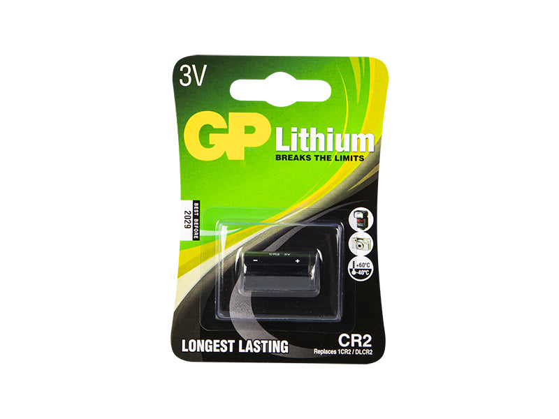 Blow 82-526# 3V CR2 GP lithium battery, blister pack, 15.6 x 27.0 mm