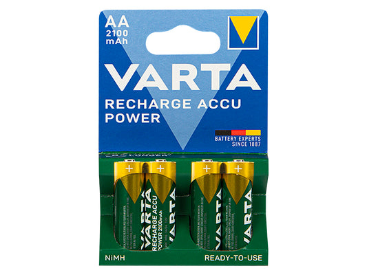 Blow 82-611# R6 Ni-MH AA 2100 mAh Varta Rechargeable Batteries, 4-Pack