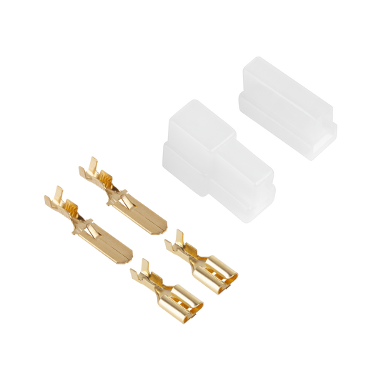 LP Connector housings and pins – 2-pin connector housing (plug + socket)