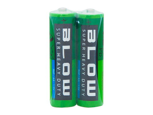 Blow Alkaline – 82-504# Blow Super Heavy Duty AA R06P Battery, 2-Pack
