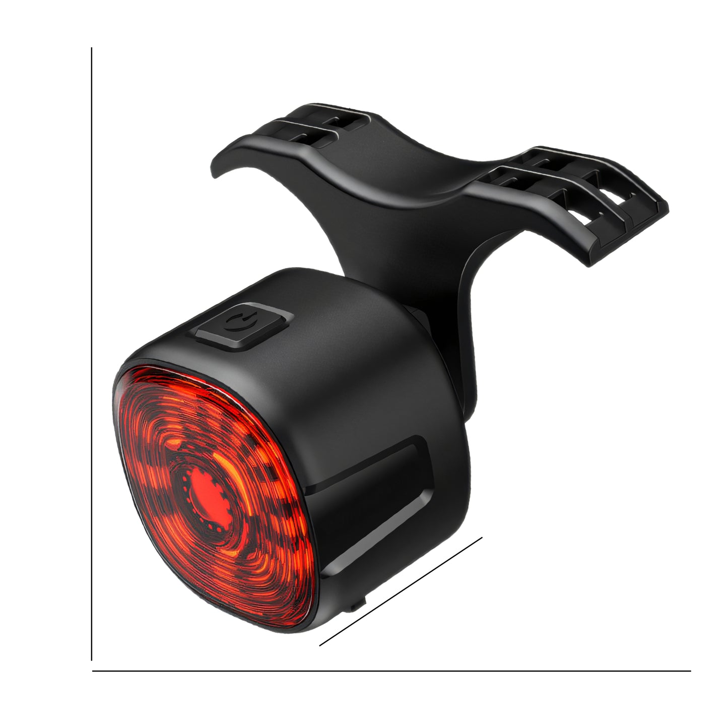 RTO Red 250 mAh USB-C Waterproof Bicycle Tail Light, Model ER1031 – image 4