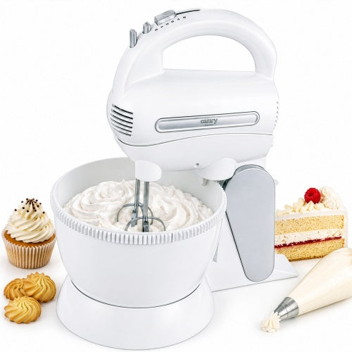 CAMRY CR 4213 Mixer with 3-liter bowl, 600 W, 5 speeds + turbo, motorized rotating bowl, whisks and beaters made of 304 stainless steel – image 34