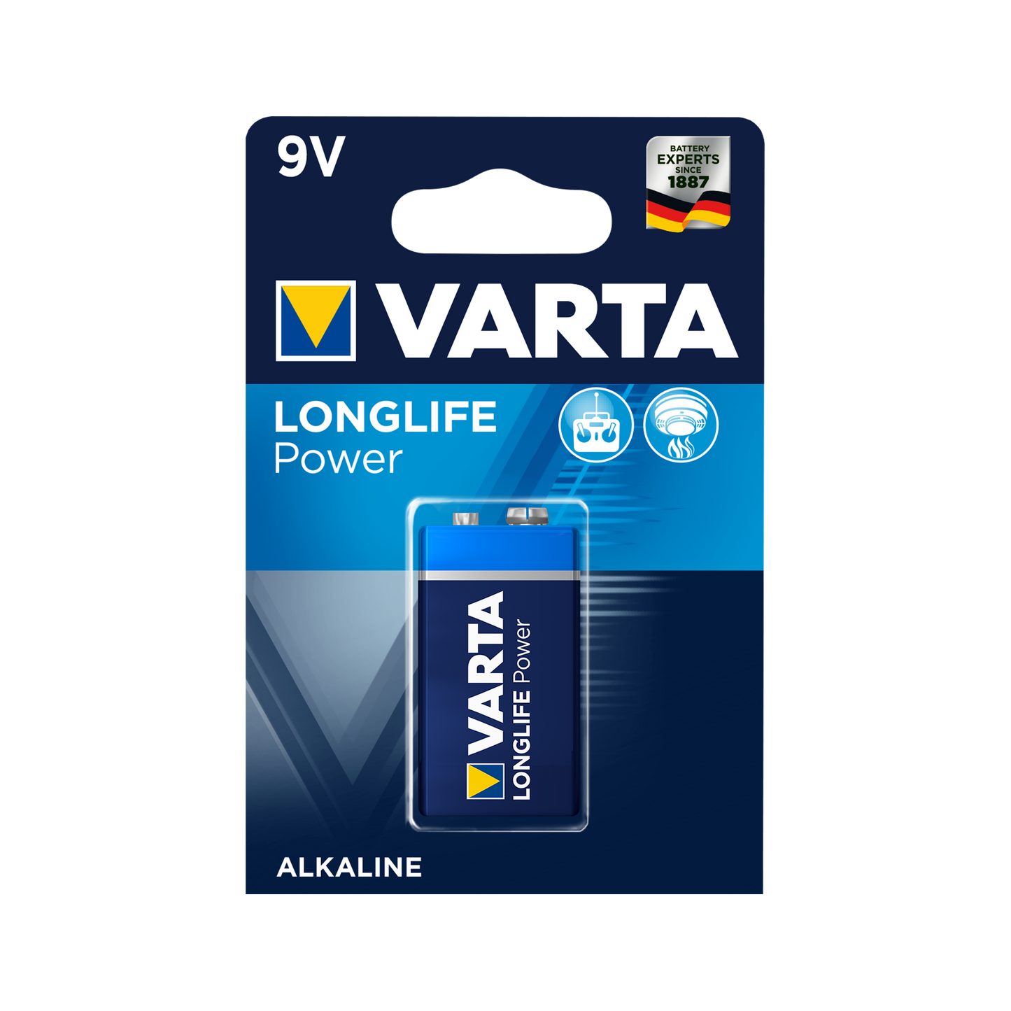 Varta Alkaline, coin-cell – VARTA 9V LONGLIFE Alkaline Battery, 1 per pack