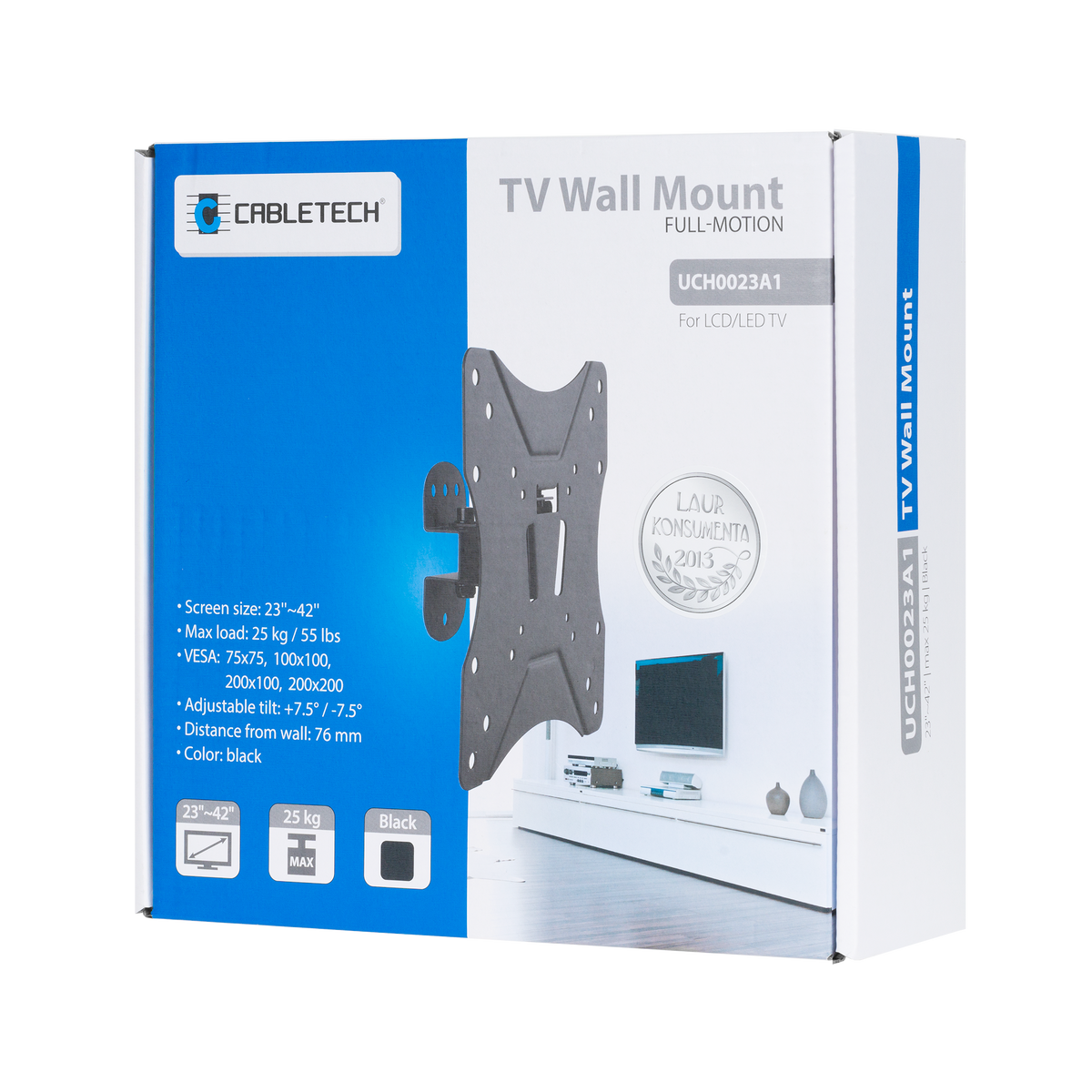 Cabletech TV and DVD Mounts – Black Wall Mount - 23"-42" – image 9