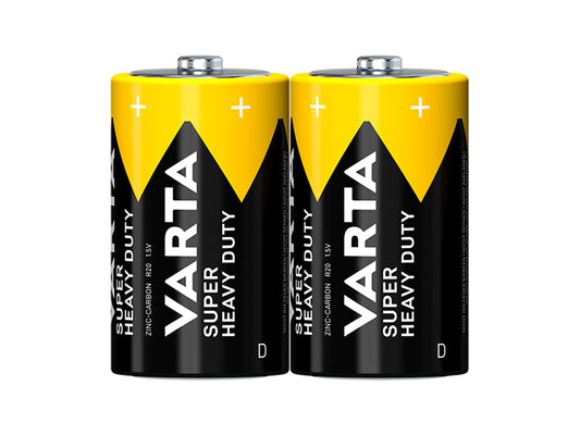 Blow Alkaline – 82-554# Zinc-carbon battery, 1.5 LR20, Varta SuperLife, foil-wrapped, 2-pack