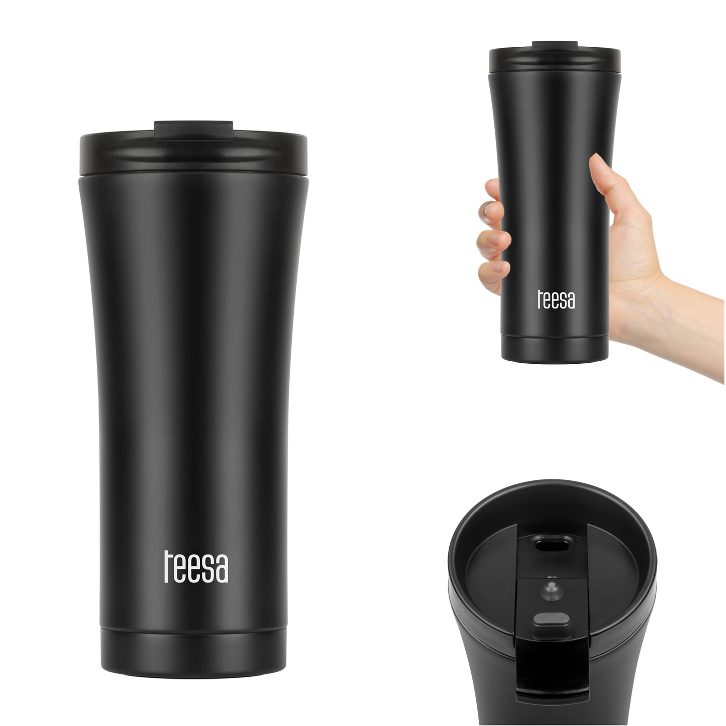 Teesa Thermal mugs, thermoses and bottles – Thermal mug TEEA 500ml black – image 4