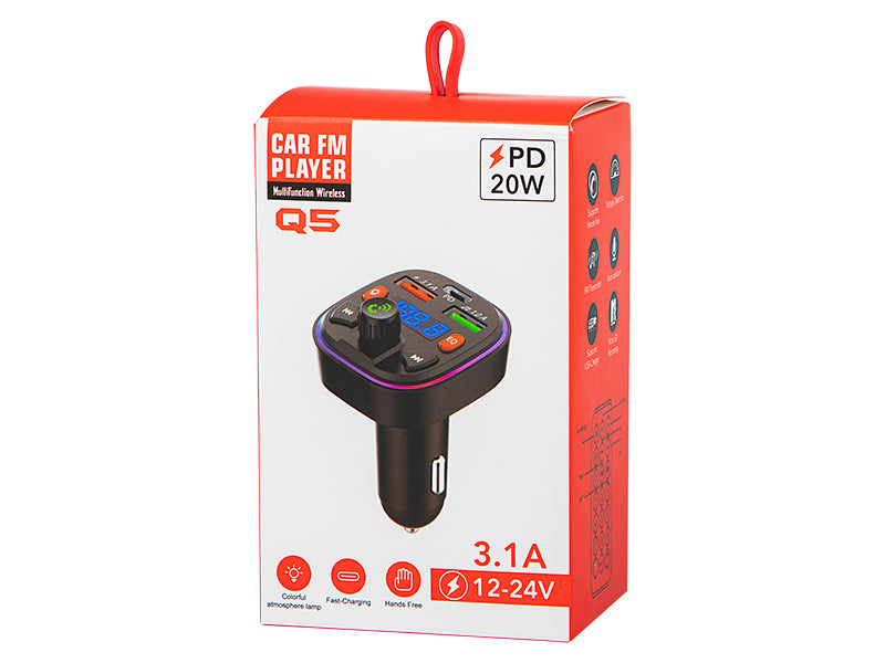 Blow 74-170# FM Transmitter with Bluetooth 5.0, QC 3.0, and PD 20W – image 4