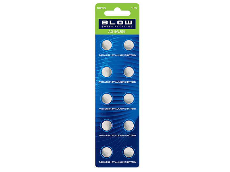 Blow Alkaline, coin-cell, and – 82-641# AG10 Battery, LR54 Blister Pack, 10-Pack