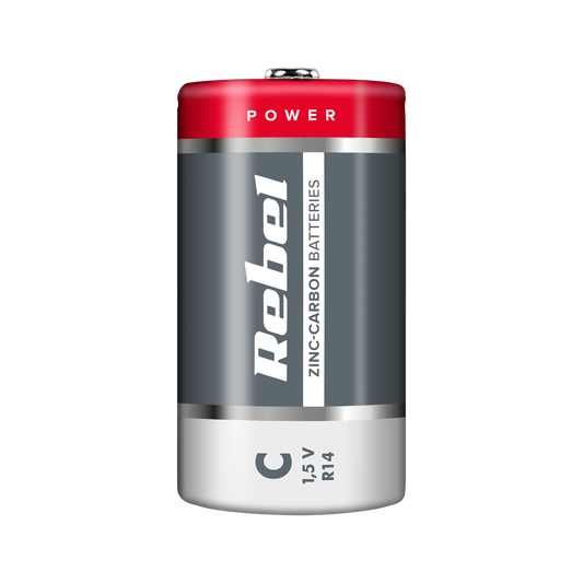 Rebel Alkaline, coin-cell, and zinc-carbon batteries – REBEL R14 Zinc-Carbon Batteries