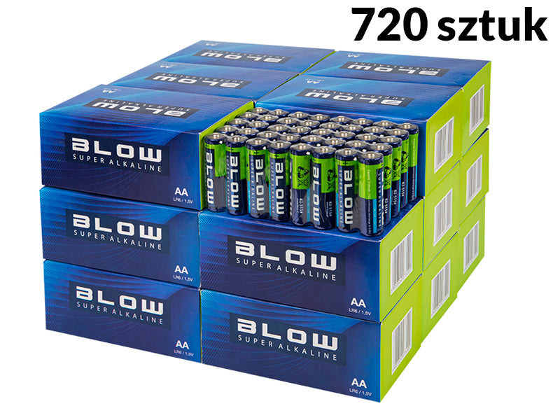 Blow Alkaline, coin-cell – 82-575# Blow Super Alkaline AA LR6 Batteries, 720-pack