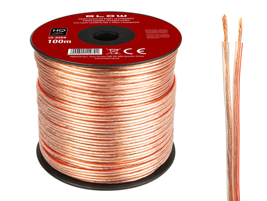 Blow Speaker Cables – 73-326# Speaker wire, 2x2.50 mm, transparent
