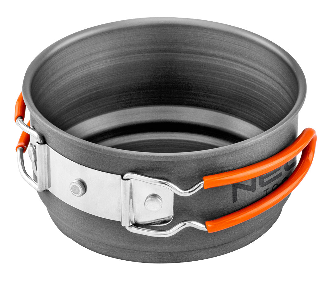 NEO TOOLS 2 in 1 tourist pots with heat sink + bag – image 4
