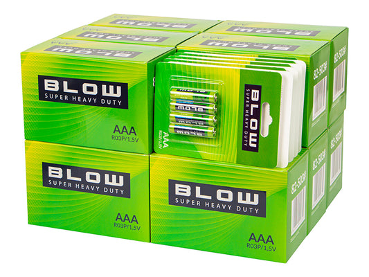 Blow 82-674# Blow Super Heavy Duty AAA Batteries, Blister Pack, 480-count