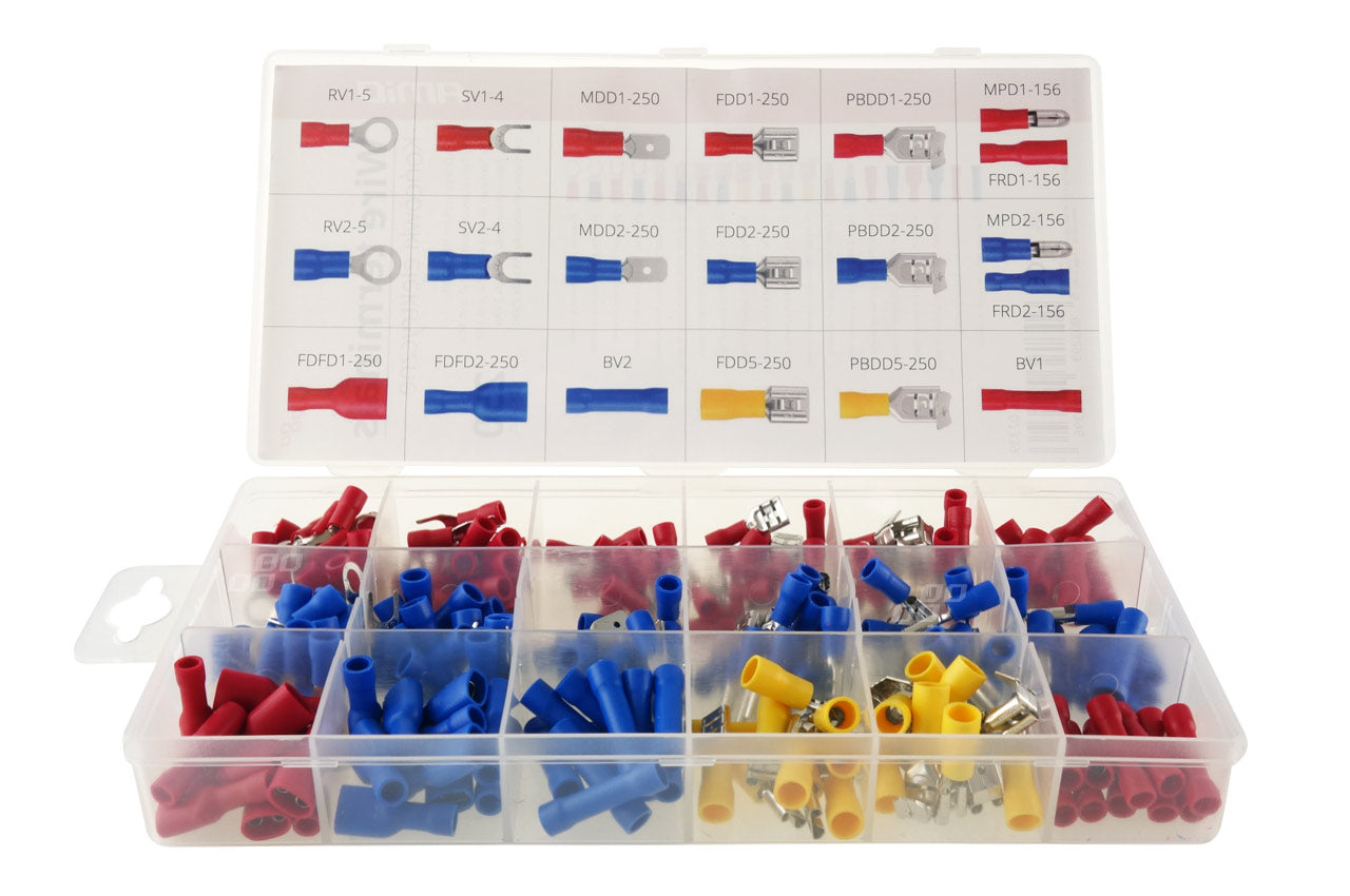 AMiO Electrical Terminals and Connectors, Set of 250 pcs. amio-02339