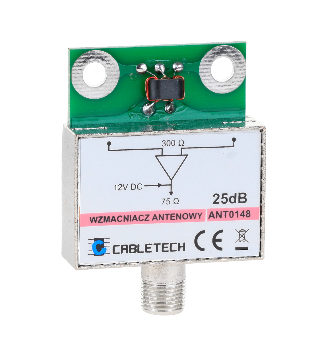 Cabletech Filters, amplifiers, separators, crossovers – Cabletech 25 dB Shielded Antenna Amplifier