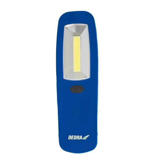 Dedra Flashlights, hand lamps, headlamps – 3W COB LED flashlight, oblong, battery-powered