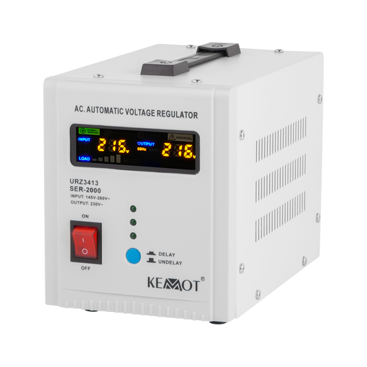 Kemot Voltage Stabilizers – KEMOT SER-2000 Automatic Voltage Stabilizer