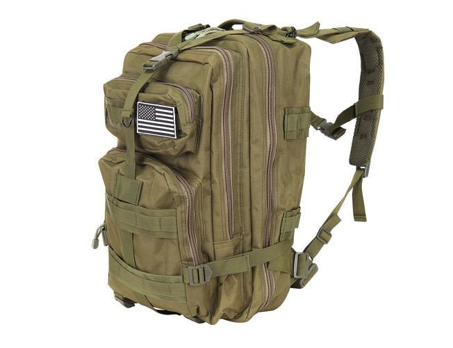 TRIZAND Suitcases, backpacks and travel bags – XL Green Military Backpack – image 4