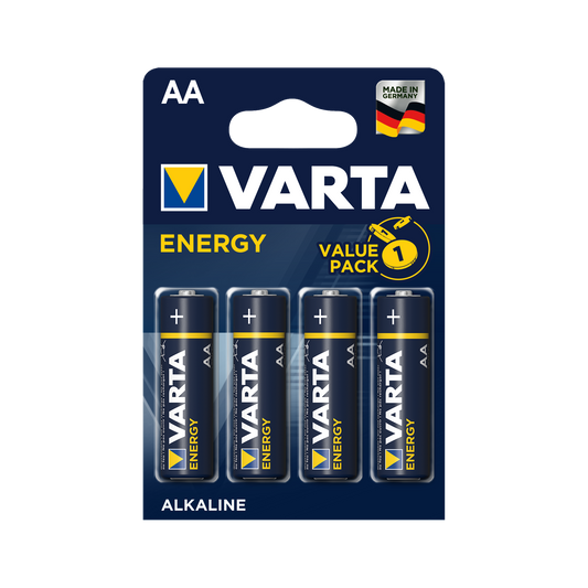 Varta Alkaline, coin-cell, and zinc-carbon – VARTA LR06 ENERGY Alkaline Batteries, 4-pack