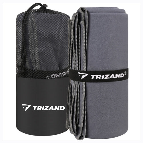 TRIZAND The remaining – Trizand Quick-Dry Towel, 180x100 cm, Gray