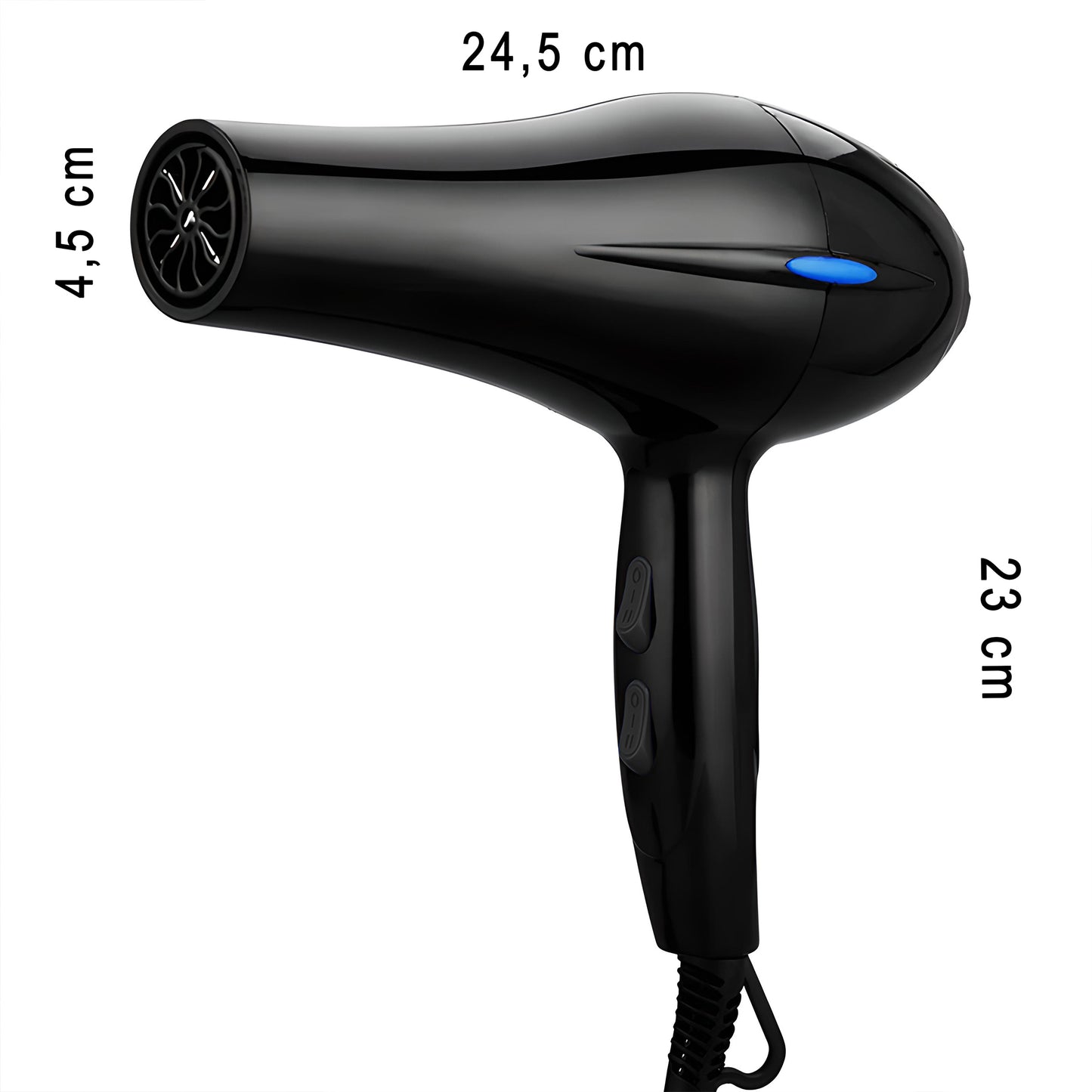 RTO Hair Dryer with Ionization, High Power, Diffuser, Cool Air Setting + Nozzle -u052 – image 4