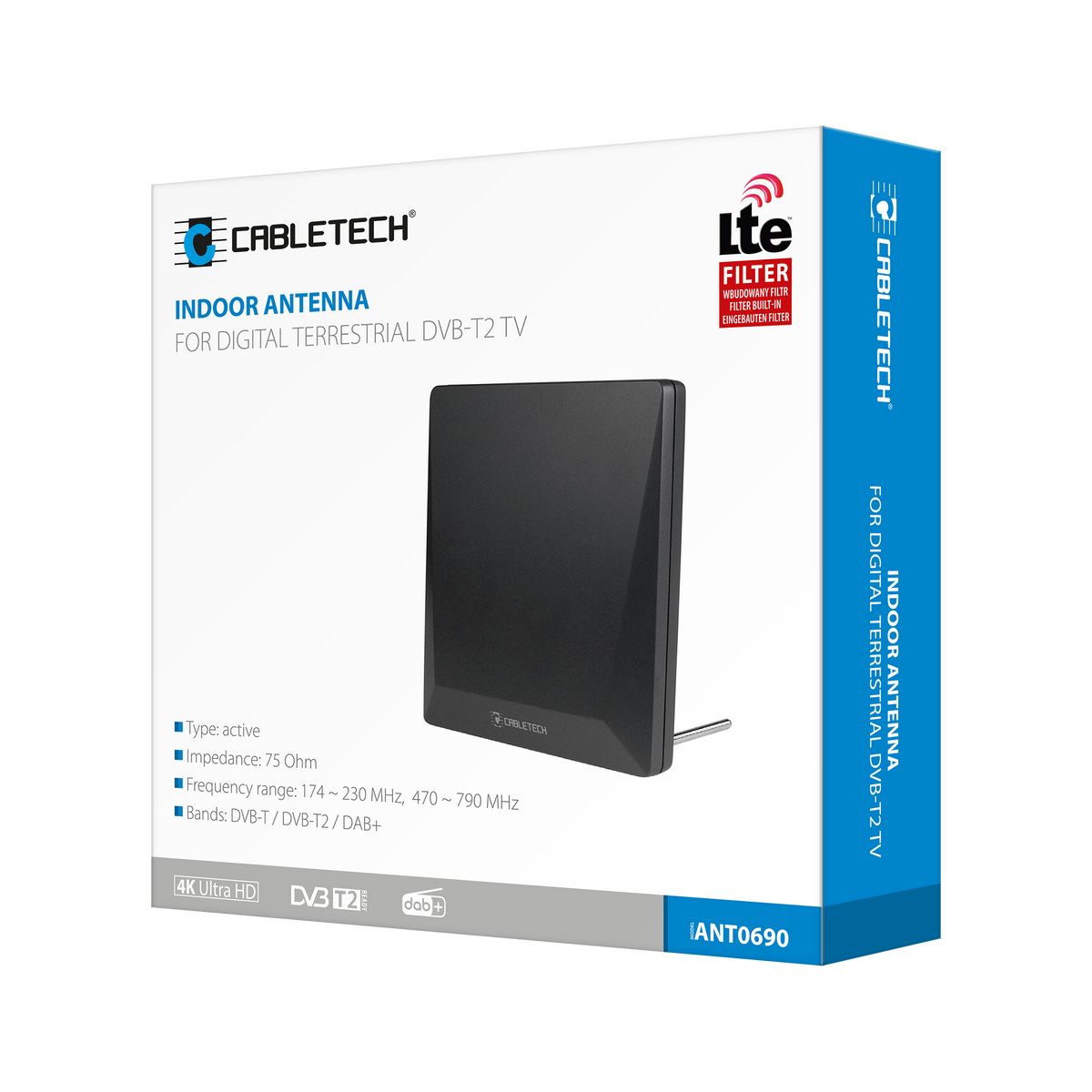 Cabletech TV antennas – Cabletech Indoor Antenna for DVB-T2 Digital Terrestrial Television – image 4