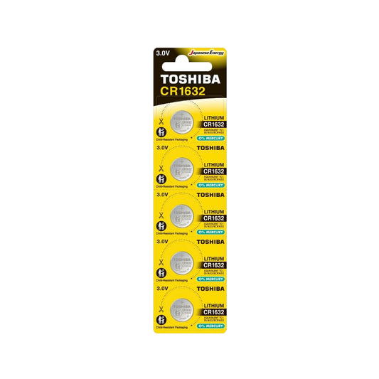 PLASTROL Alkaline, coin-cell, and – CR 1632 Battery, Blister Pack of 5