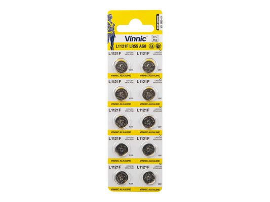 Blow Alkaline – 8730# Ag 8 battery, blister pack L1121, 10 pcs