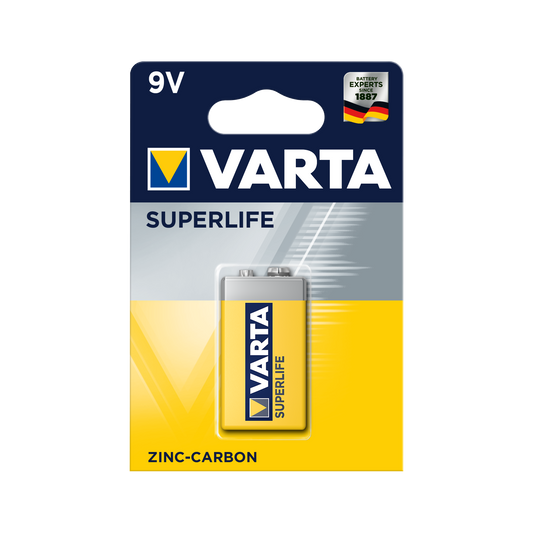 Varta Alkaline, coin-cell, and – VARTA 9V SUPERLIFE Battery, 1 per pack