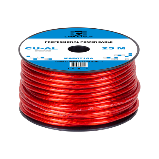 Cabletech 12 Ga, OD 4.5 mm, CU+AL Automotive Cable, 25 m