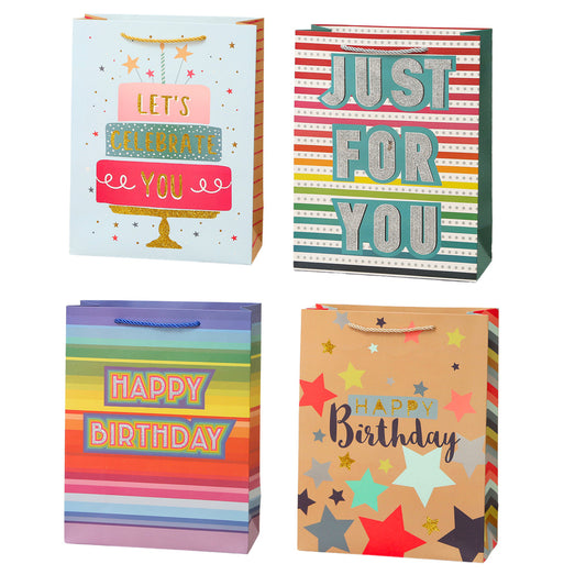 "Happy Birthday" Birthday Gift Bag, 23 x 18 x 10 cm - Carlat