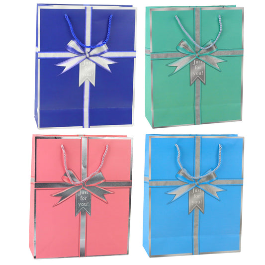 "Just For You" Bow Gift Bag, 32 x 26 x 12 cm - Carlat