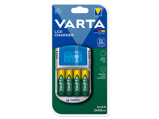 Blow Chargers for rechargeable – 75-481# LCD Charger 57070+4xAA 5716 2600mAh Varta