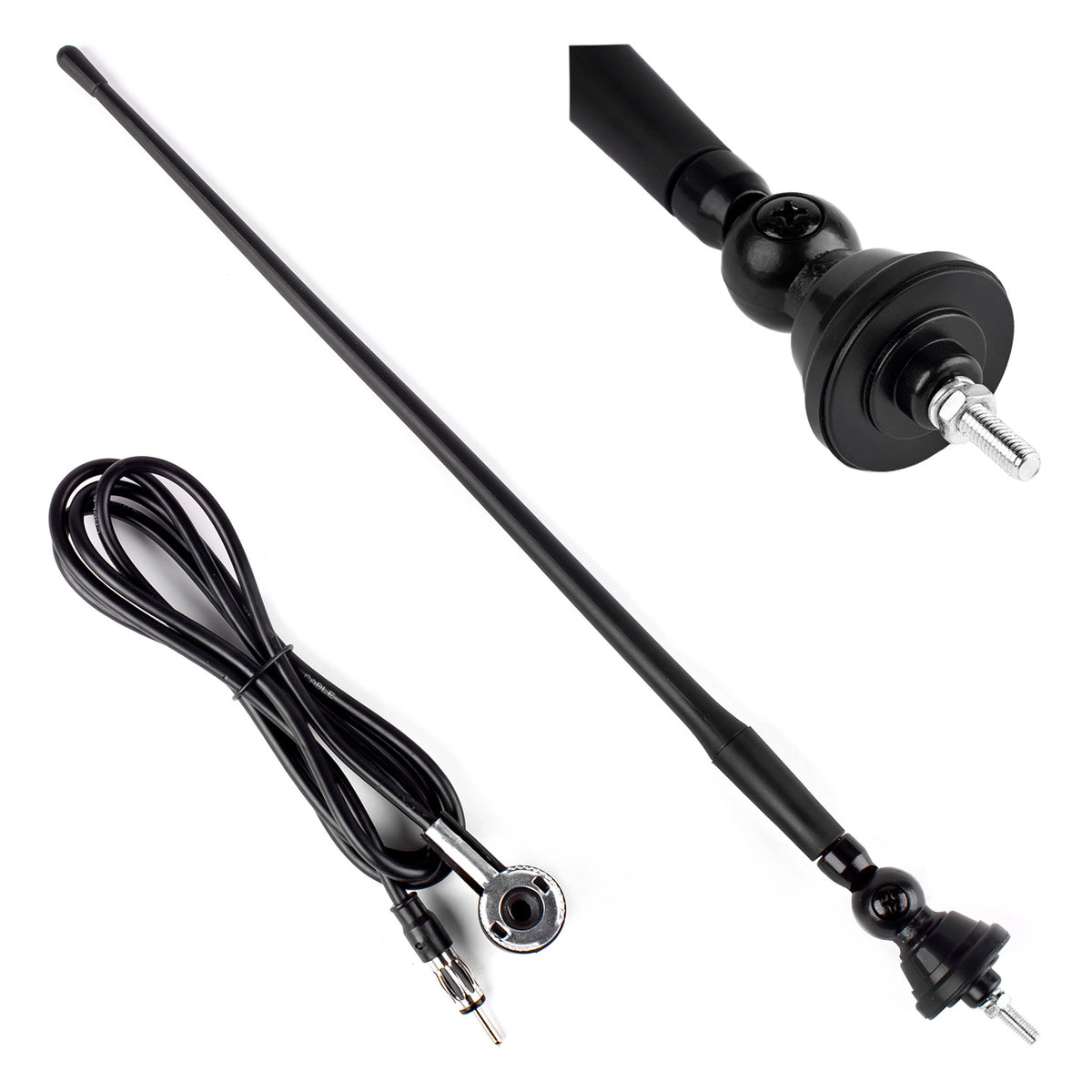 AMiO 34 cm Car Antenna with 5 mm Adapter ant02 amio-01049