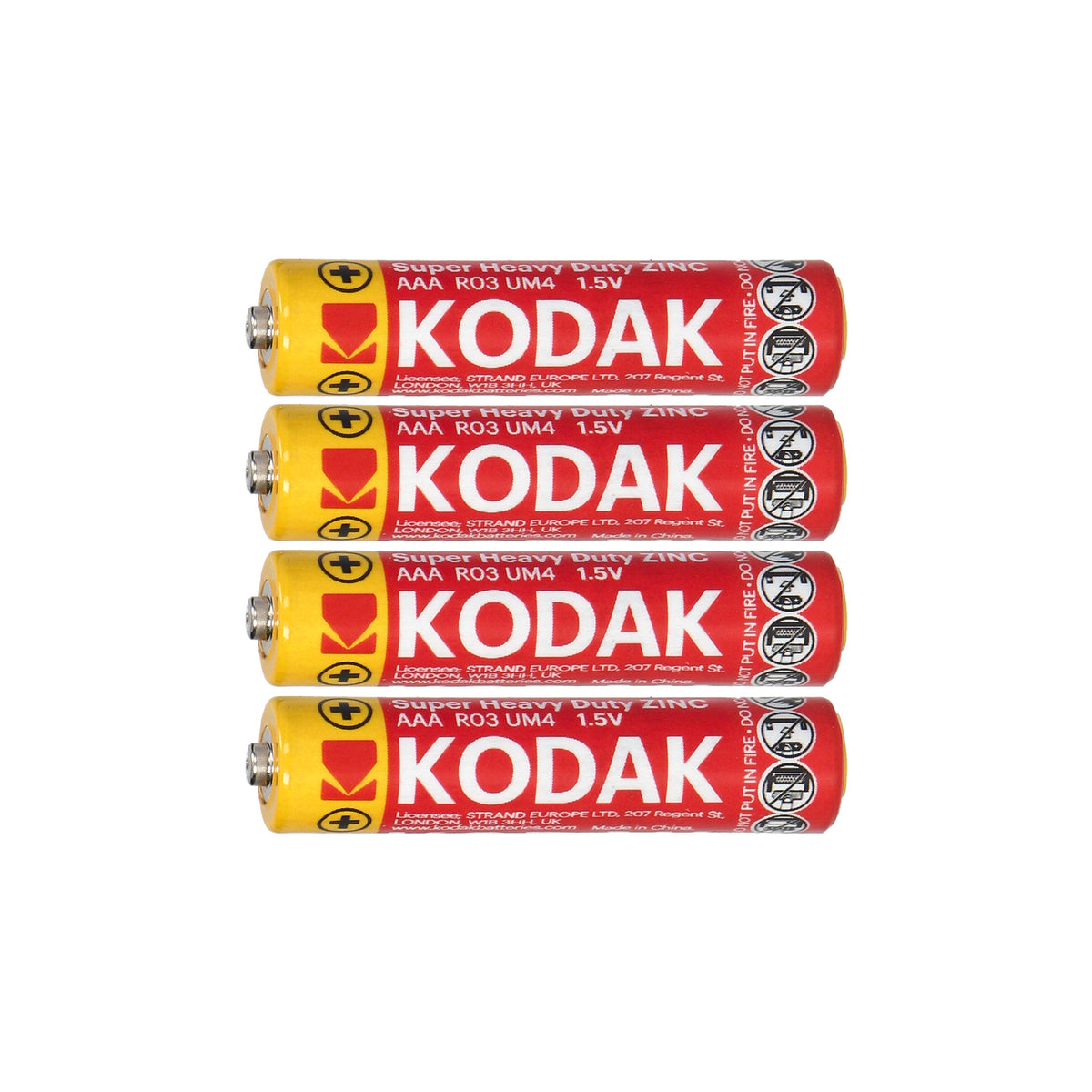 Orno Alkaline – Kodak ZINC Super Heavy Duty AAA LR03 Batteries, 4-pack – image 2