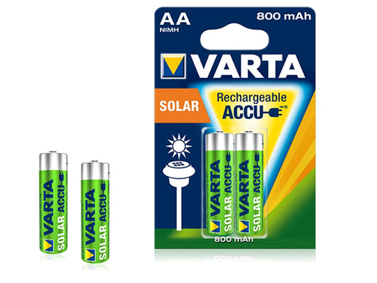 Varta 1x Varta Solar R-06 AA 800 mAh NiMH Rechargeable Battery