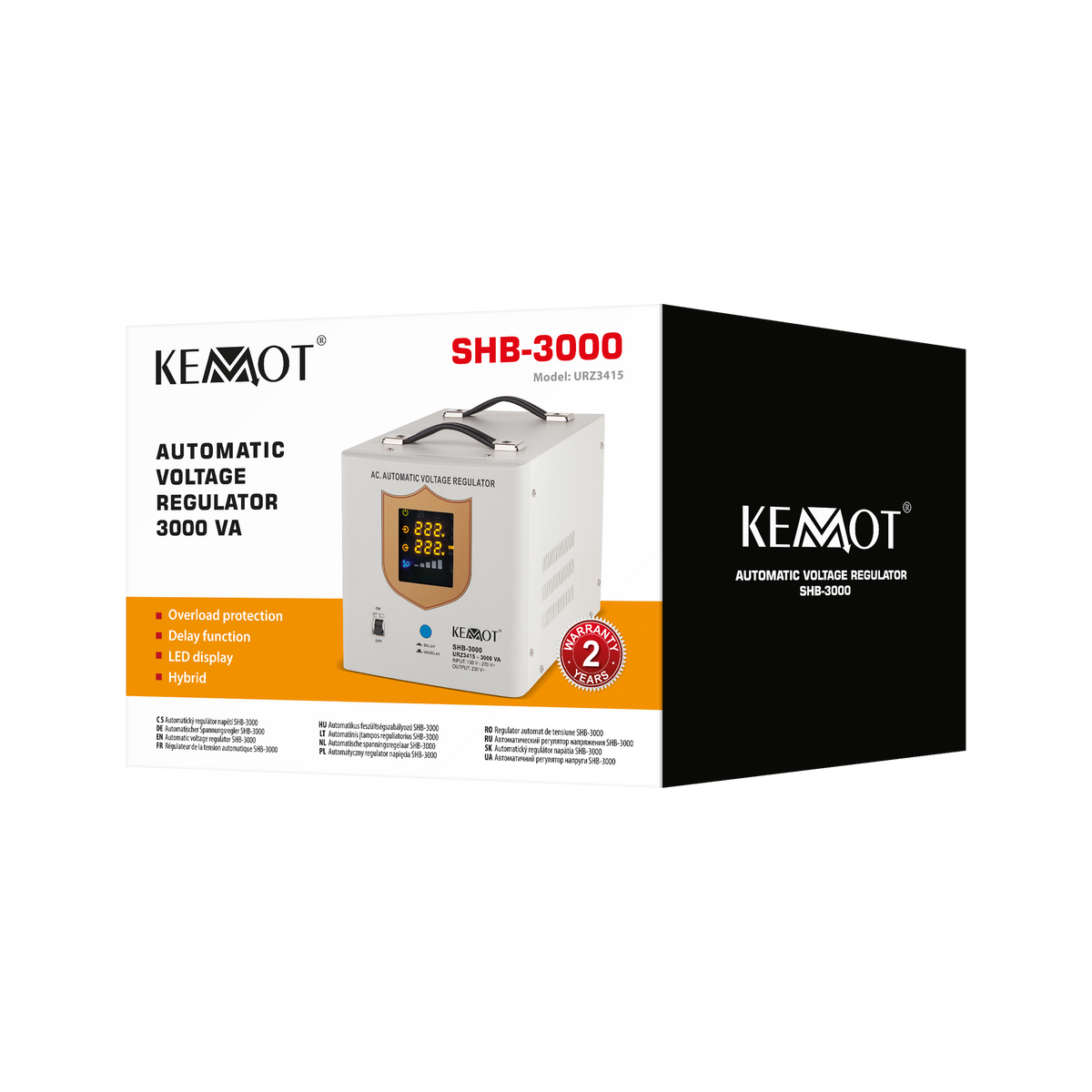 Kemot Voltage Stabilizers – KEMOT SHB-3000 Automatic Voltage Stabilizer – image 3