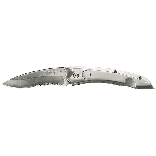 TOPEX Survival (gloves, fire – Universal knife, 80 mm blade, spring loaded