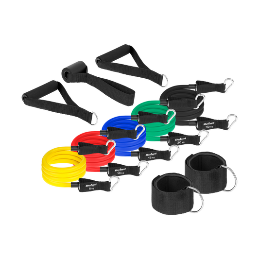 Rebel Resistance Band Set for Exercise - Power Tube Set, 5–80 kg, 5 bands, REBEL ACTIVE