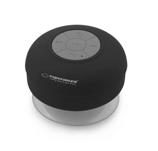 Esperanza Portable Speakers – EP124K Esperanza Waterproof Bluetooth Speaker, Sprinkle, Black