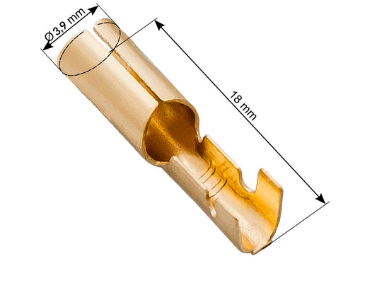 Blow Connectors – 43-114# Non-insulated connector, 2.9/18 mm sleeve, 100 pcs.