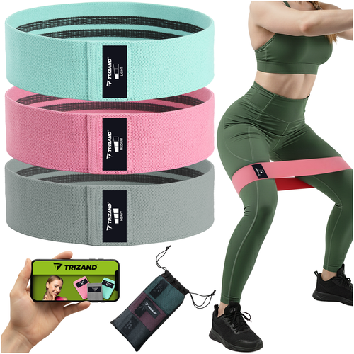TRIZAND The remaining – Exercise Band Set - 3-Piece Set Trizand 25876