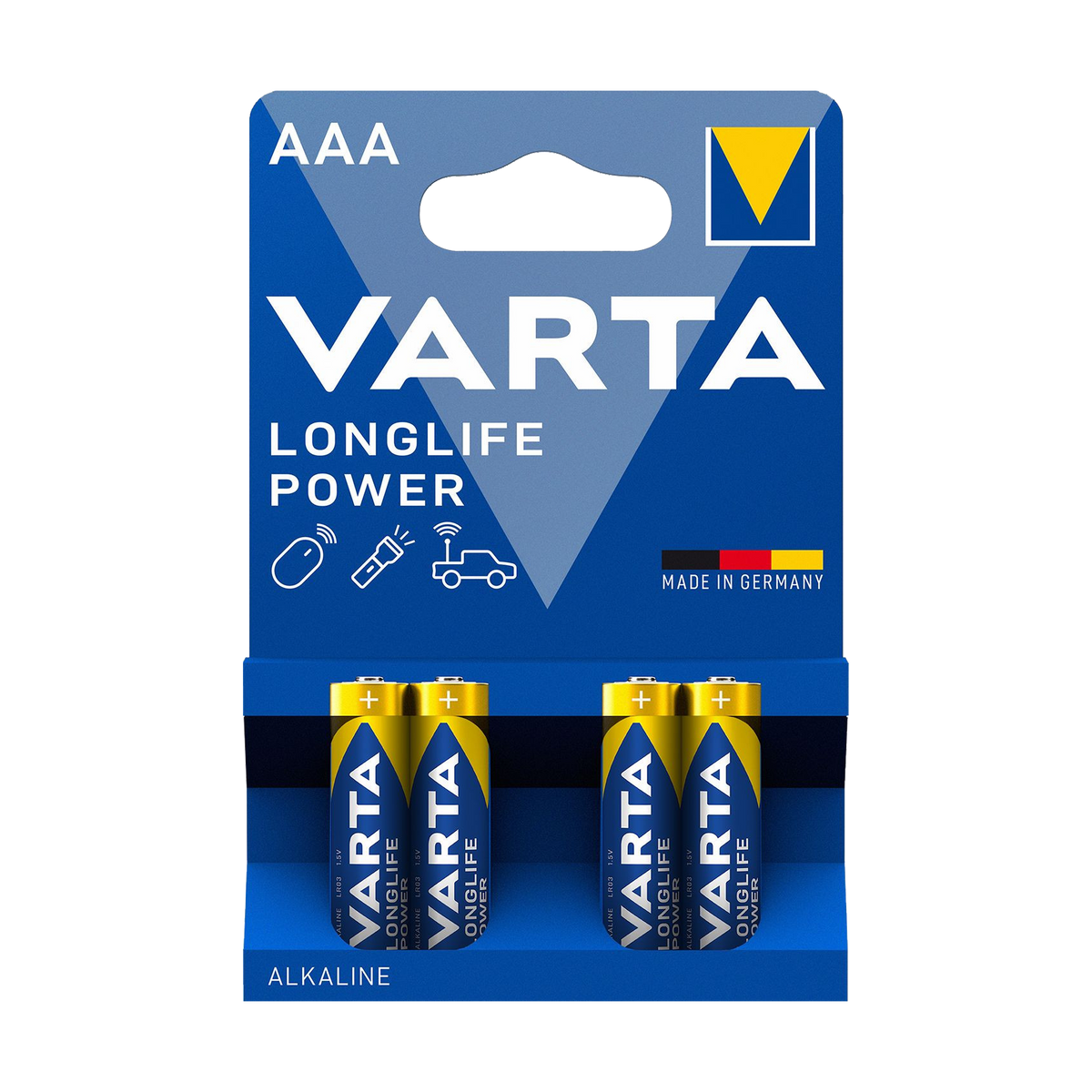 Varta Alkaline, coin-cell – VARTA LR03 LONGLIFE Alkaline Batteries, 4 per pack