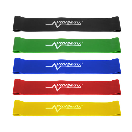 ProMedix Promedix PR-700 Latex Resistance Bands, Set of 5 x 0.5 m
